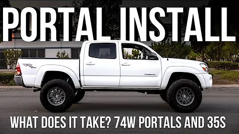 TACOMA ON PORTAL AXLES | Installing the first set of 74 WELD GEN 2 PORTALS!