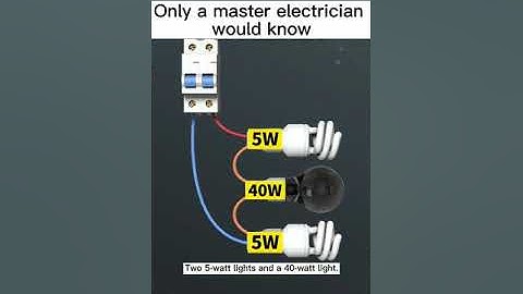 Only the master electrician would know