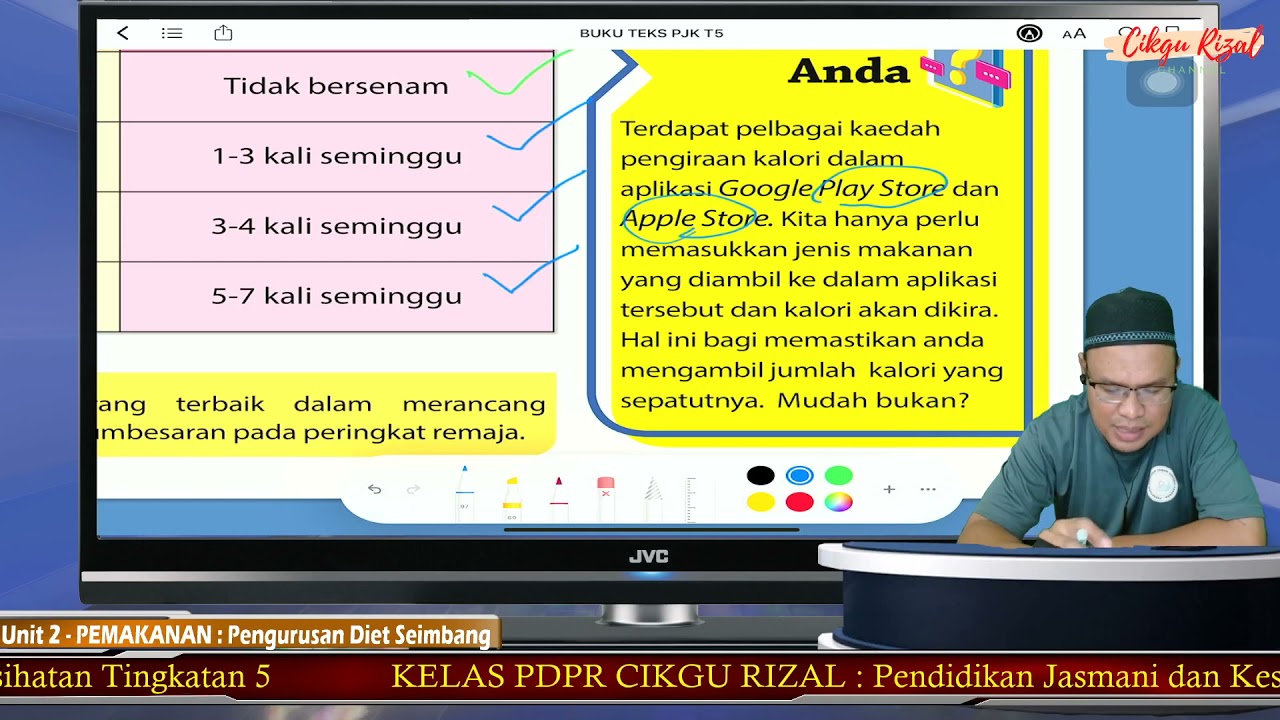 Pendidikan Jasmani Tingkatan 5 Pemakanan Pengurusan Diet Seimbang Youtube