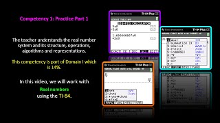 TExES 7-12 (235) Math Exam Competency 1:  Practice