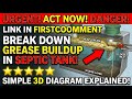 How to break down grease buildup in septic tank