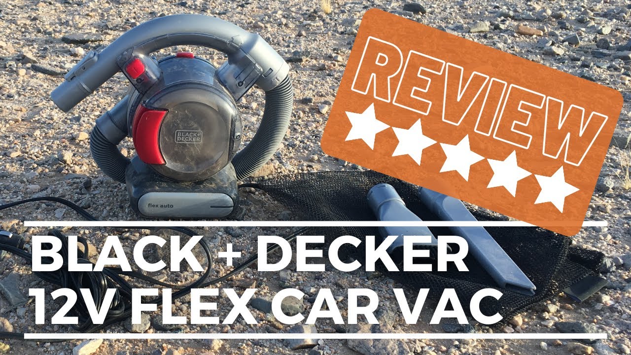 BLACK+DECKER flex auto 12V car vacuum cleaner In Action 