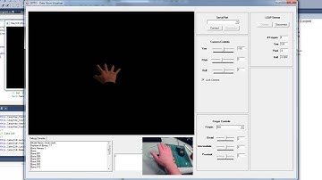 Leap motion controller3D hand demo