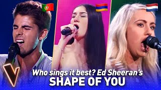 INCREDIBLE & different SHAPE OF YOU covers in The Voice | Who sings it best? #11