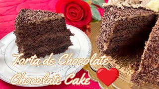 Torta de Chocolate con Ganache de Chocolate /Chocolate Cake with Chocolate Ganache:Tienes que PROBAR