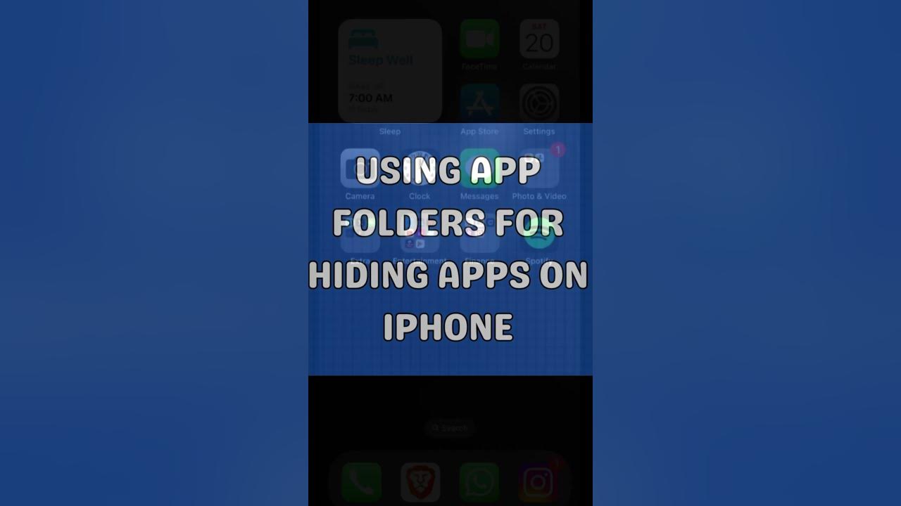 how-to-hide-apps-on-iphone-without-deleting-them-youtube