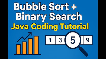 Most common Java interview question Master Bubble Sort + Binary Search in Java! 🚀 (Easy Explained)