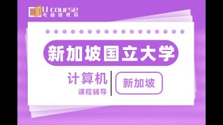 新加坡国立大学计算机科学专业Computer Science课程课件辅导