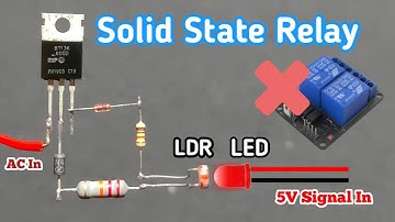 Solid State Relay ||  Triac Driver | |BT136 || LED || LDR || #mimoelectronics