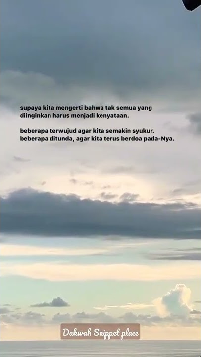 |STORY WA ISLAMI| APAPUN YG ALLAH BERI PASTI ADA HIKMAH DIBALIKNYA
