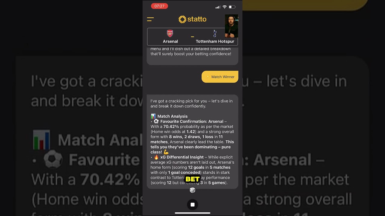ВАУ! ИИ делает прогноз на матч «Арсенал» — «Тоттенхэм» с азиатским гандикапом!