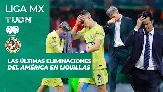 ¡EL DOLOR AZULCREMA!   TODAS las eliminaciones del América desde su último campeonato