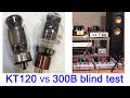 KT120 vs 300B sound BLIND test KLIPSCH speakers ; Ultra Linear vs Triode tube amp tonal difference