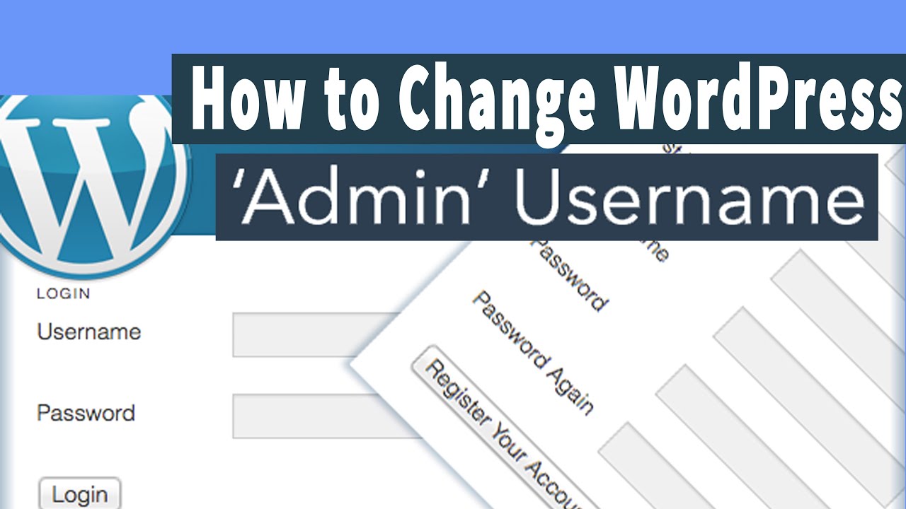 How to Change WordPress Admin Username? - YouTube