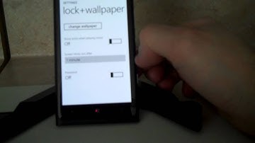 How to setup a password and lock screen on the Nokia Lumia 900
