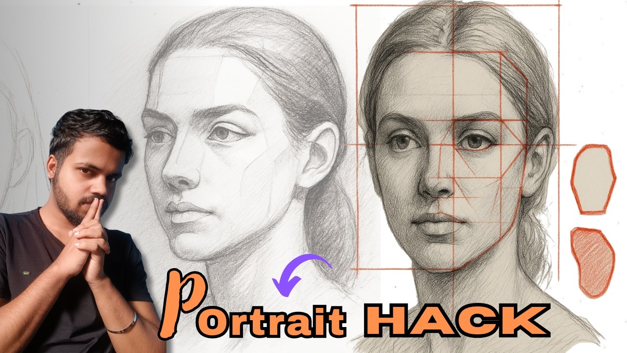 5 Portrait HACK Every Artist Must Know ! Artist Sanjay Debnath