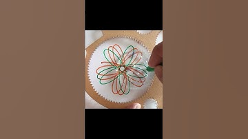 spirography beautiful art | #art #spirograph #shorts #geometricpattern