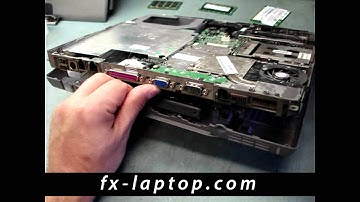 Disassembly Dell Latitude D500 - replacement, clean, take apart, keyboard, screen, battery