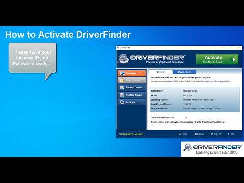 How to Activate DriverFinder