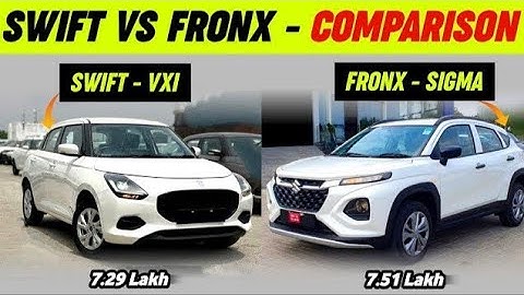 Swift vs Fronx 🤔. Swift vxi vs Fronx Sigma. #marutisuzuki #swift #fronx #automobile #viralvideo