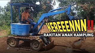 KEREEEN EXCAVATOR RAKITAN RUMAHAN// HOME MADE EXCAVATOR // COBELCO MINI