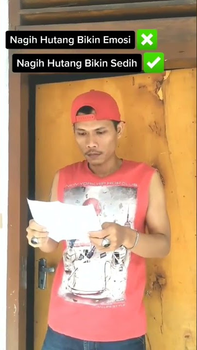 video lucu - Nagih hutang pakai puisi sedih
