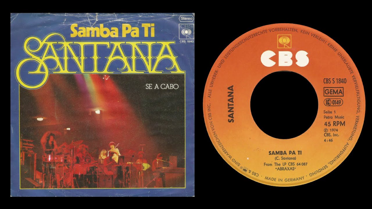 Santana - Samba Pa Ti - Vinilo - YouTube