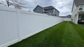 HOW TO CLEAN AND REMOVE IRON FROM A WHITE VINYL FENCE