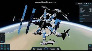 Space Shuttle De-orbit From Space Station In SimpleRockets 2