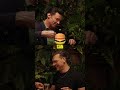 Is it ketchup? Hugh Jackman sets the record straight.