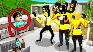 Adopted By GOLDEN TITAN SPEAKERMAN Family! (Roblox)