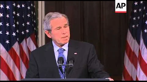 President George W. Bush takes questions on Scoote...