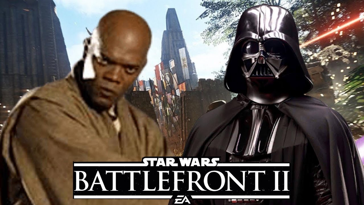 Battlefront 2 Mace Windu vs Darth Vader YouTube