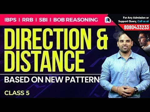 Direction Distance New Pattern | Reasoning  by Sachin Modi | Class 5 | RRB & IBPS Exams