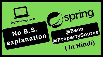 @bean annotation in spring boot in Hindi | @propertysource annotation in spring boot