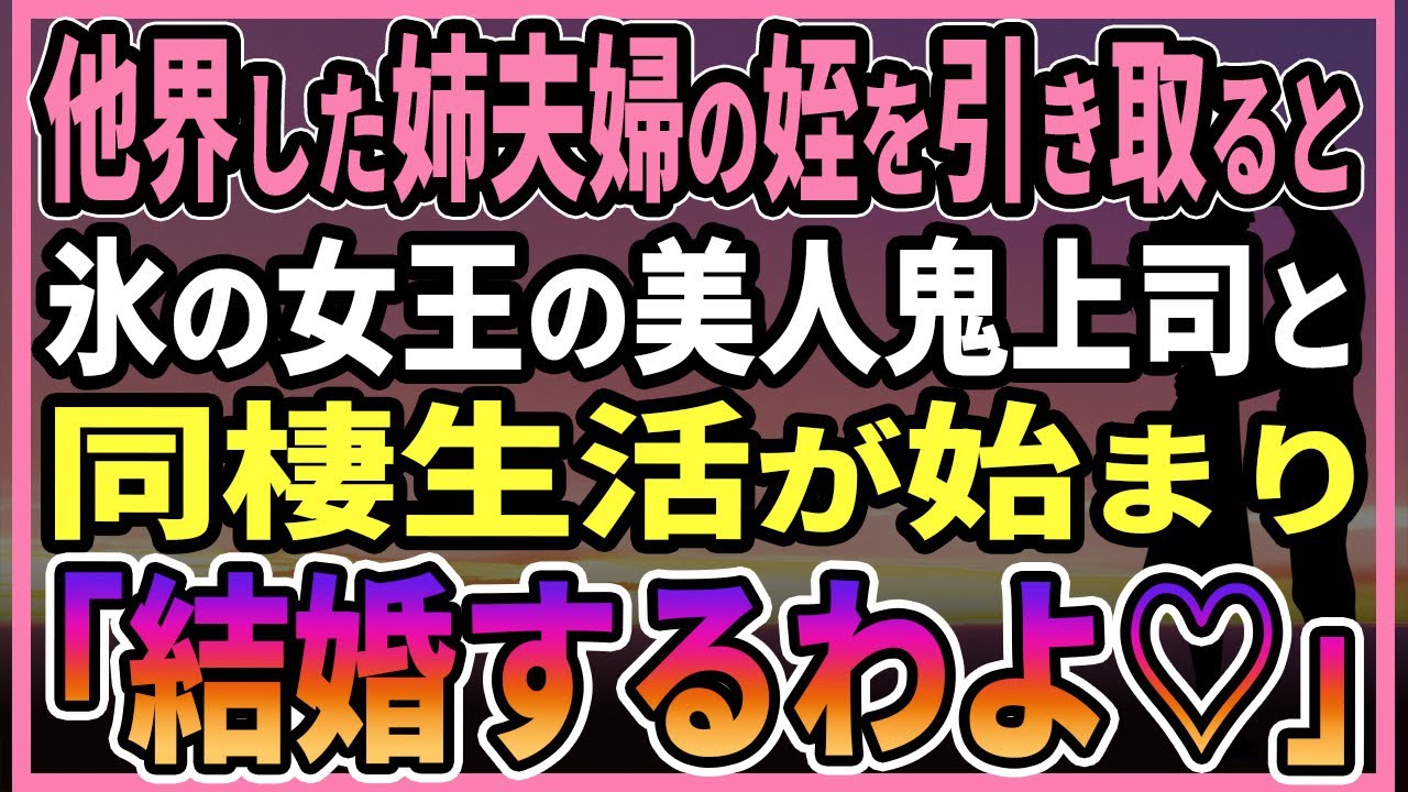 【感動する話】他界した姉夫婦の姪を引き取ると氷の女王の美人鬼上司と同棲生活が始まり「結婚するわよ♡」【朗読・馴れ初め】