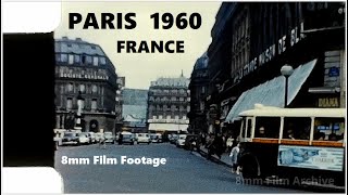 Paris, France 1960 - Great footage! - 8mm Film Footage