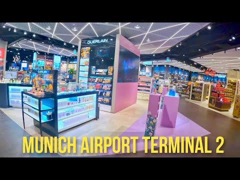 4K Munich Franz Josef Strauss Airport Terminal 2 Transfer Walkthrough MUC