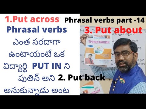 Phrasal verbs: Put across , Put back , Put about in detailed ...