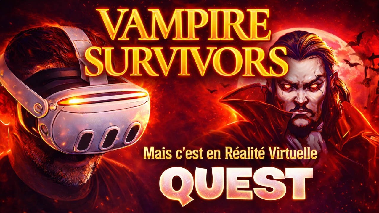 VAMPIRE SURVIVORS VR sur Meta Quest 💥 Le “Bullet Heaven” en diorama 3D, c’est addictif !