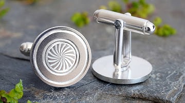 Making Mandala Cufflinks in Sterling Silver, Cufflink Making No.4