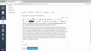 Assignment Submissions   Canvas Tutorial Video Series