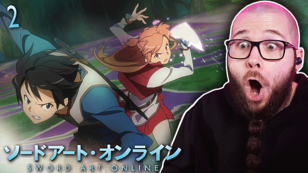 KIRITO AND ASUNA VS FIRST FLOOR BOSS! SAO Episode 2 Reaction