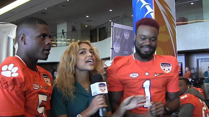 TigerNet.com - Trevion Thompson, Germone Hopper on their dancing at 2015 Orange Bowl Media Day