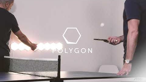 Polygon touch sensitive modular hexagon lighting.