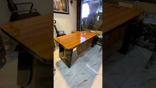 Super gloss executive L shape office table available at Nova Furniture