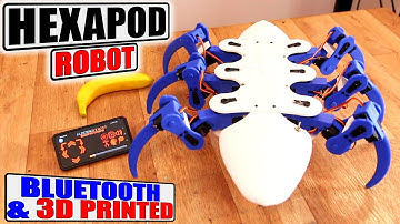 Hexapod Robot With Bluetooth - 3D PRINTED