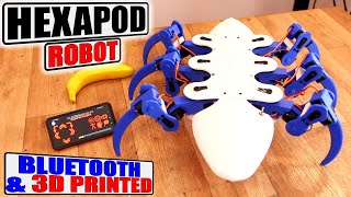 Hexapod Robot With Bluetooth - 3D Printed