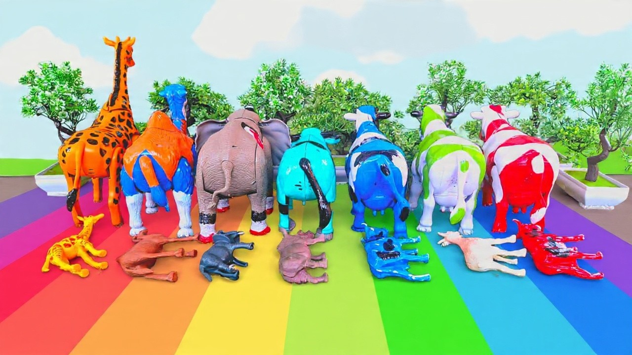 Wadidaw‼️Banyak Sapi Lucu Warna Warni Kerbau Kambing Buaya Unta Zebra Angsa