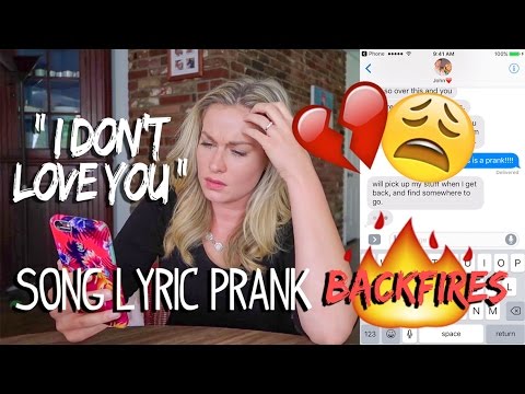 LYRIC PRANK ENDS IN BREAKUP?  YouTube
